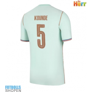 Billiga Frankrike Jules Kounde #5 Bortatröja VM 2026 Kortärmad